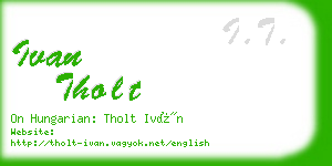 ivan tholt business card